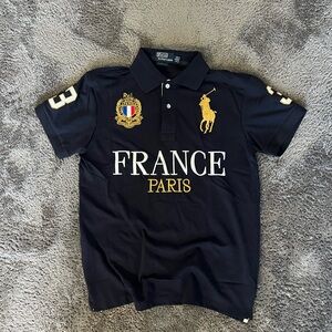Ralph Lauren Black France Paris Polo Shirt